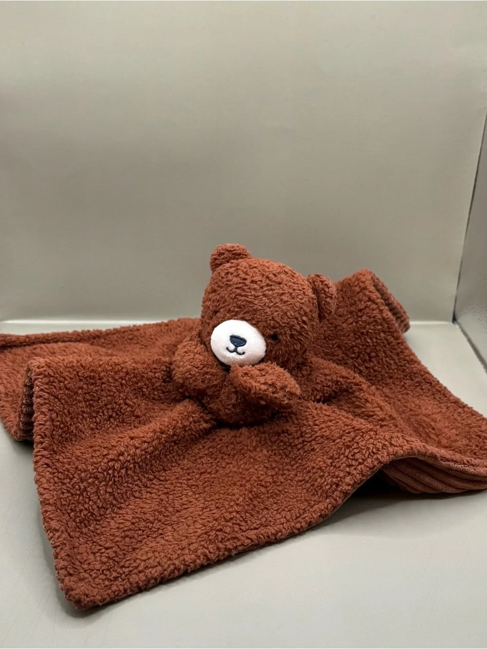 Carters Just One You Brown Bear Lovey Security Blanket Soother Plush